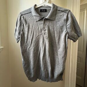 Knit short sleeve polo top by Zara